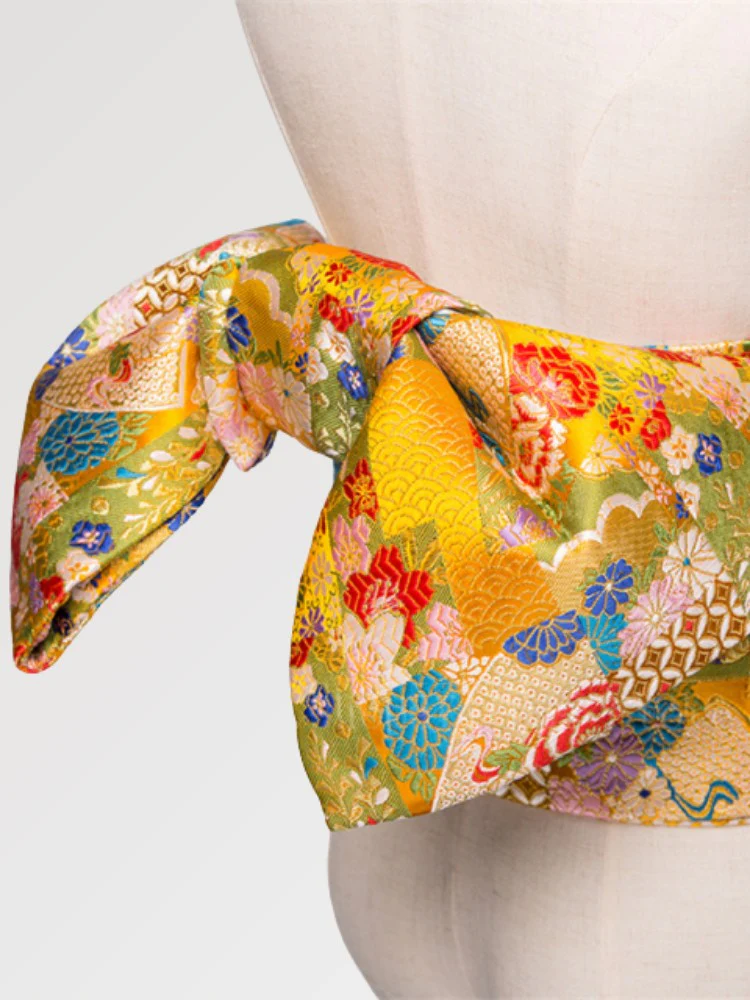 Yellow Obi Belt 'Nanten - Image 3