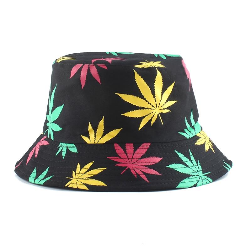 Summer Bucket Hat 'Rasta Leaf' - Image 3