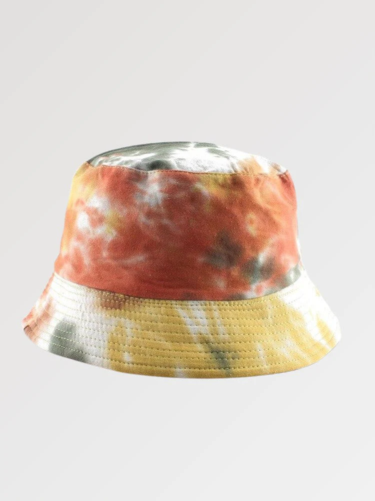 Yellow Bucket Hat 'Sunset Tie-Dye' - Image 2