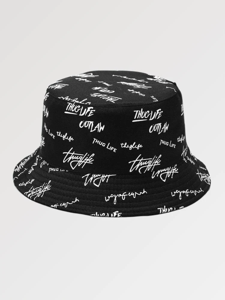 Reversible Bucket Hat 'Outlaw Script' - Image 2