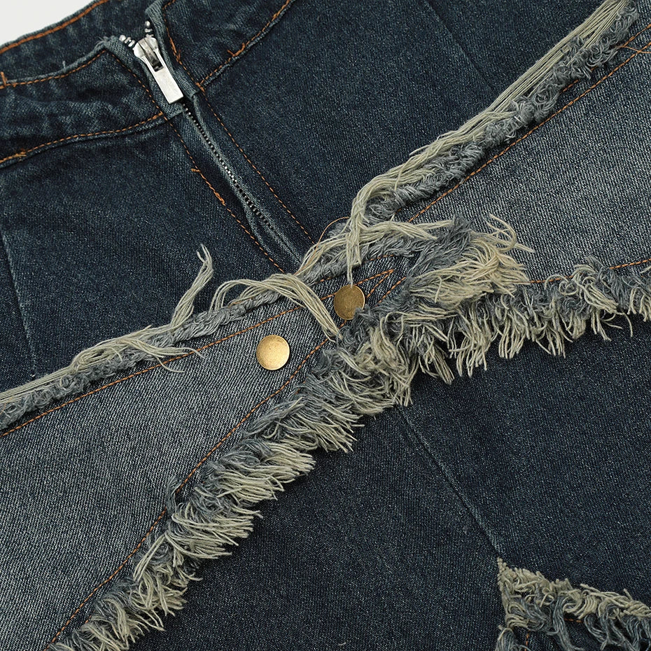 Distressed Denim Shorts - ブランド - Image 5