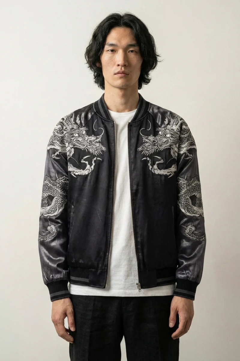 Dragon Sukajan Jacket 'Kurotatsu' - Image 4