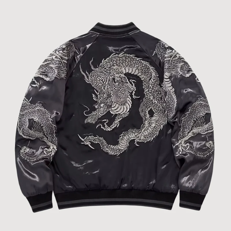 Dragon Sukajan Jacket 'Kurotatsu' - Image 6