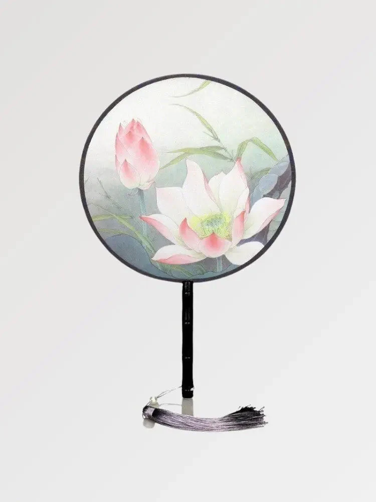 Japanese Round Lotus Fan 'Ebiko