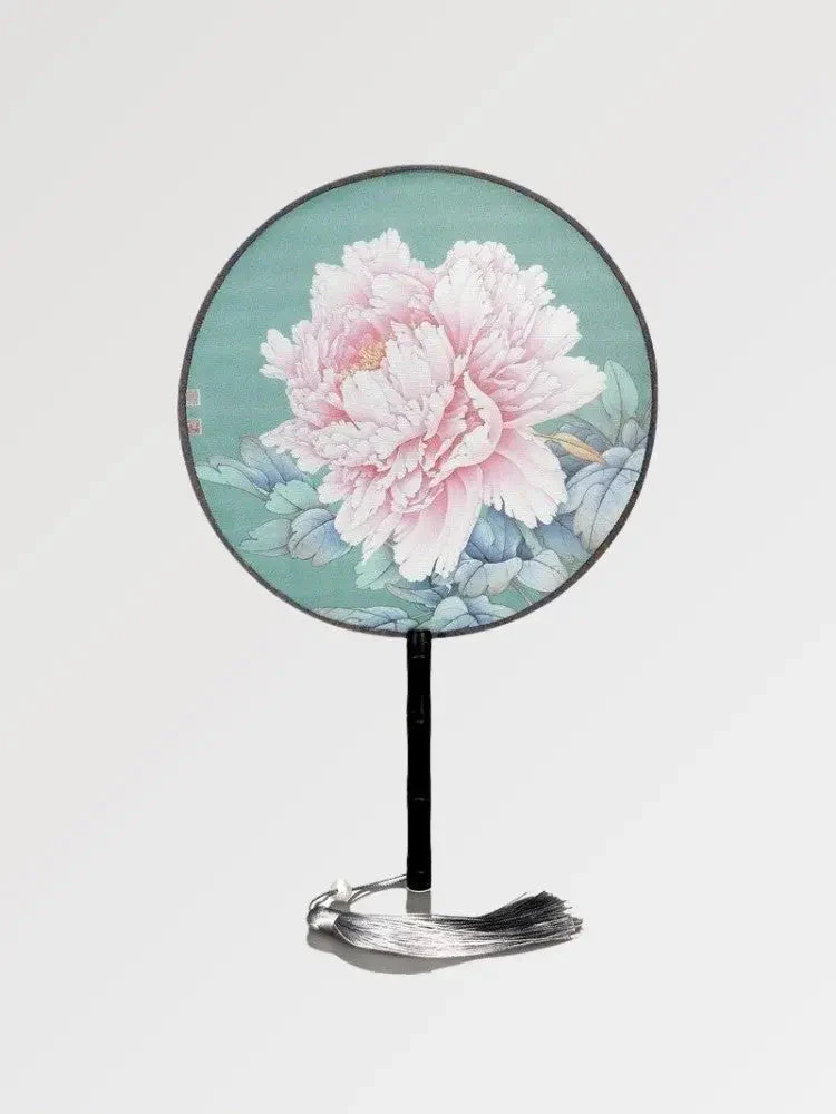 Vintage Round Japanese Fan 'Yatomi