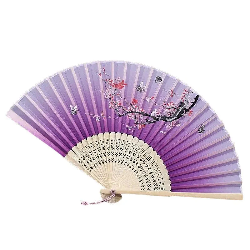 Tsushima' Japanese Fabric Fan - Image 2
