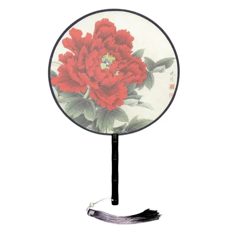 Round Pink Japanese Fan 'Kitanagoya - Image 2
