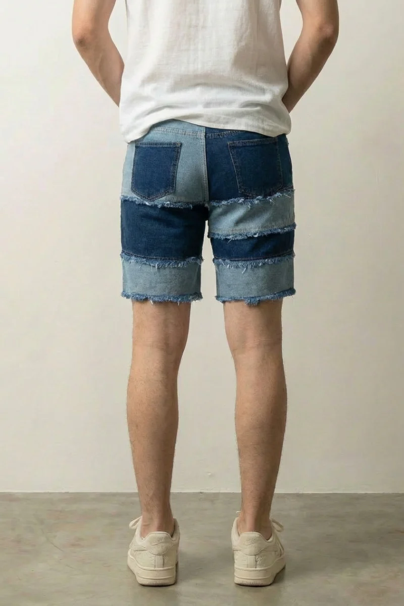Frayed Denim Shorts - フリンジ - Image 2
