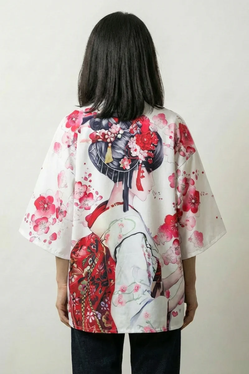 Geisha Kimono Jacket 'Sakura x Geiko' - Image 4