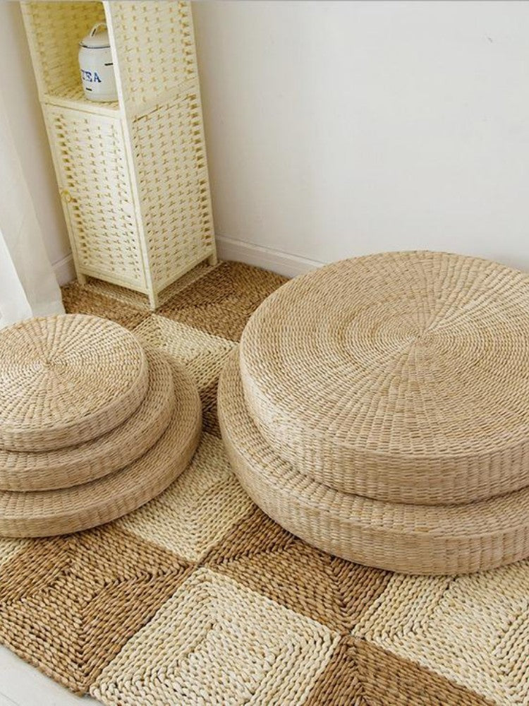 Japanese Round Floor Cushion 'Enkei' - Image 2