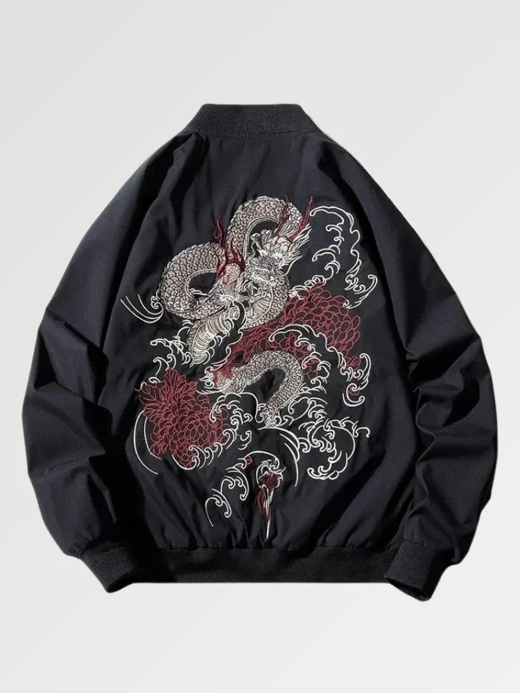 Japan Bomber Jacket 'Classical Ryu' - Image 3