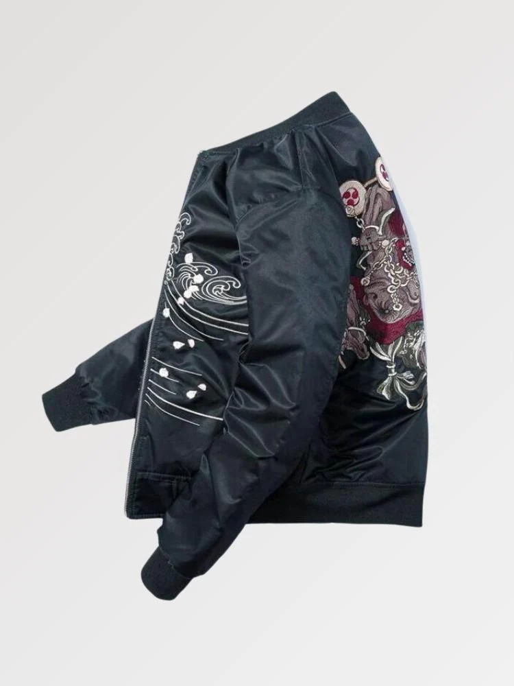 Japanese Bomber Jacket 'Yokai Oniri' - Image 5