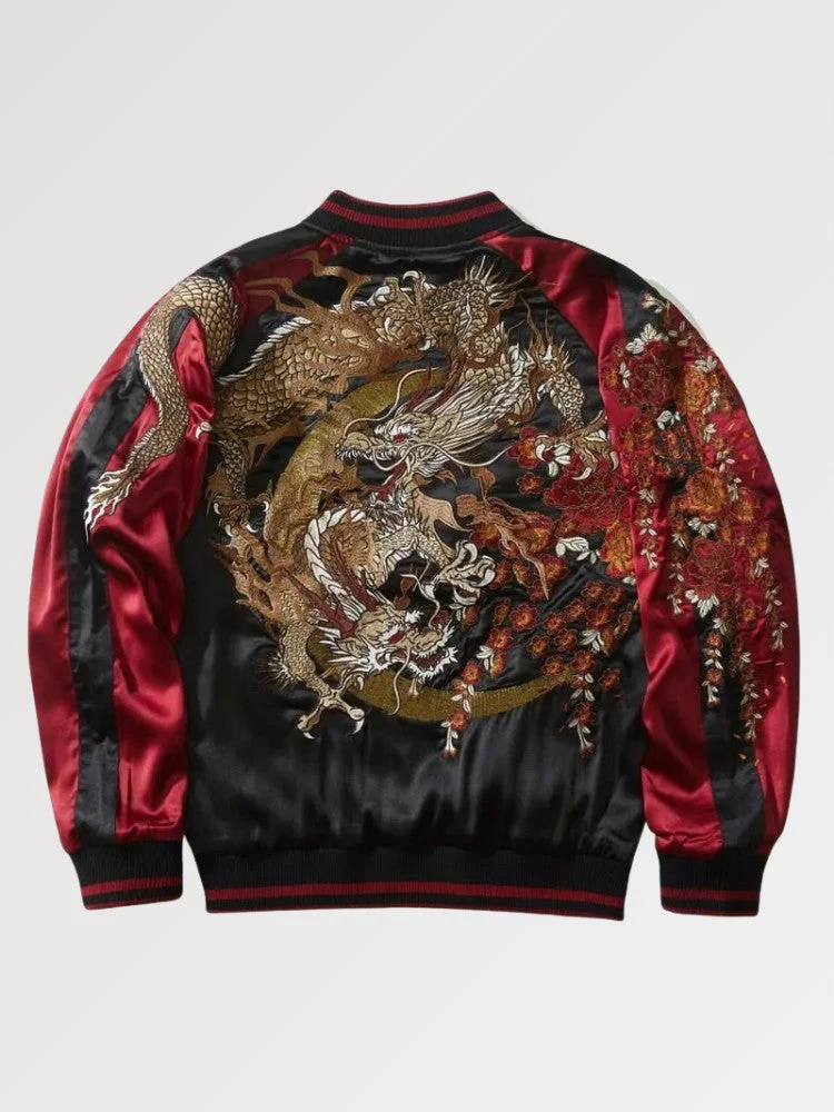Japanese Bomber Jacket Men 'Sue-Ryu' - Image 3