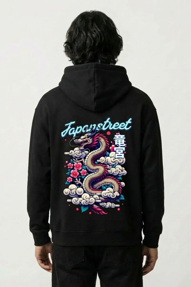 Japanese Brand Hoodie - りゅうじん