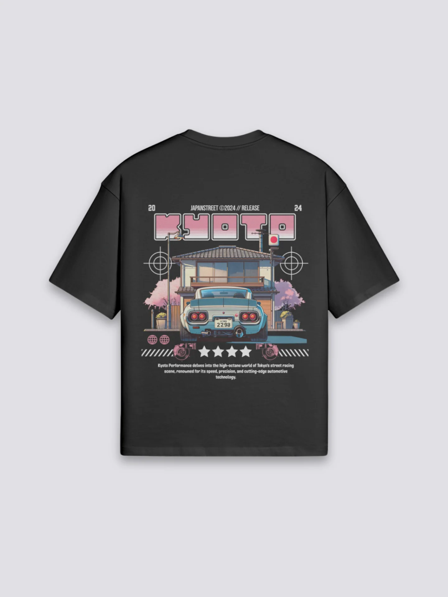 Japanese Car T-Shirt - きょうと - Image 3