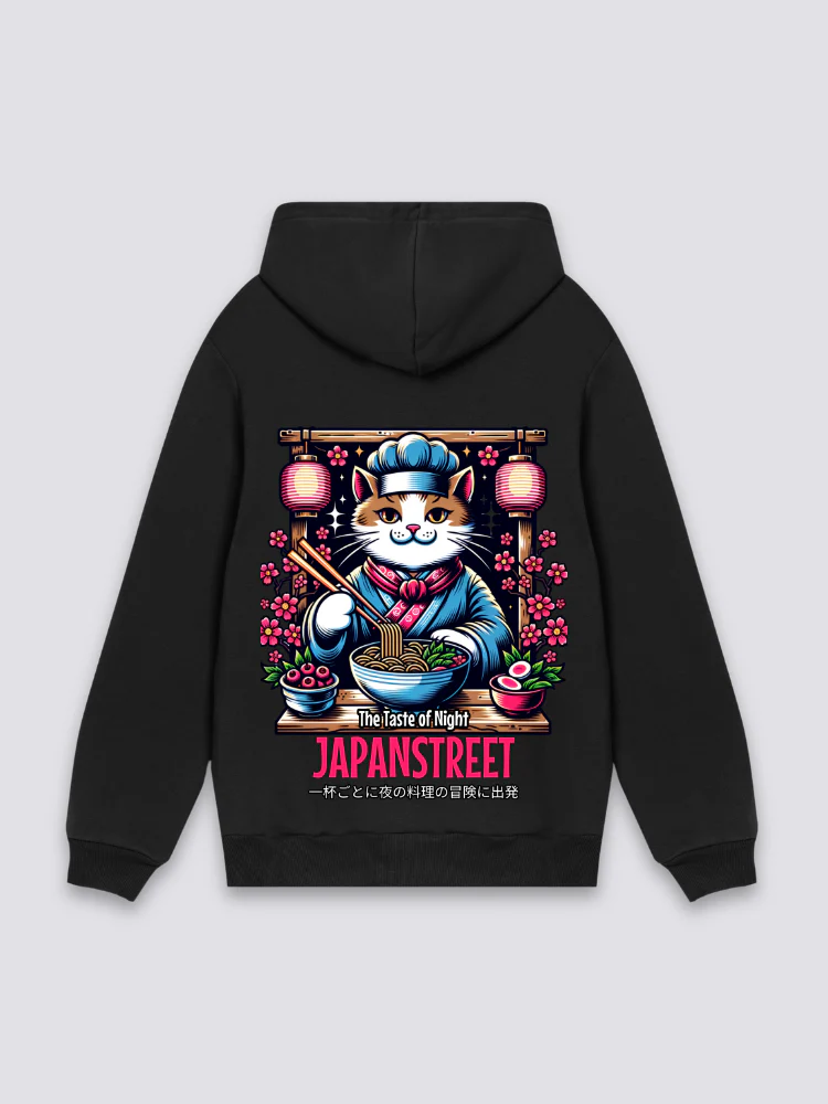 Japanese Cat Hoodie - ねこ - Image 3