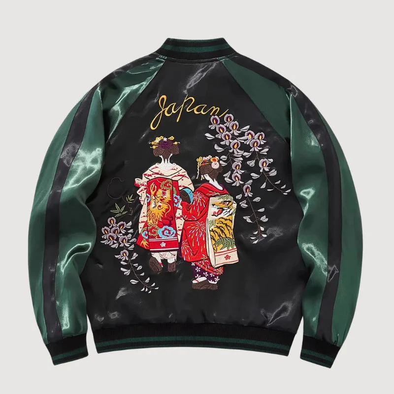 Japanese Embroidered Sukajan 'Hanamachi' - Image 5