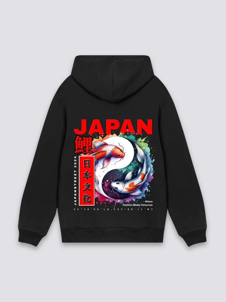 Japanese Fish Hoodie - フィッシュ - Image 3