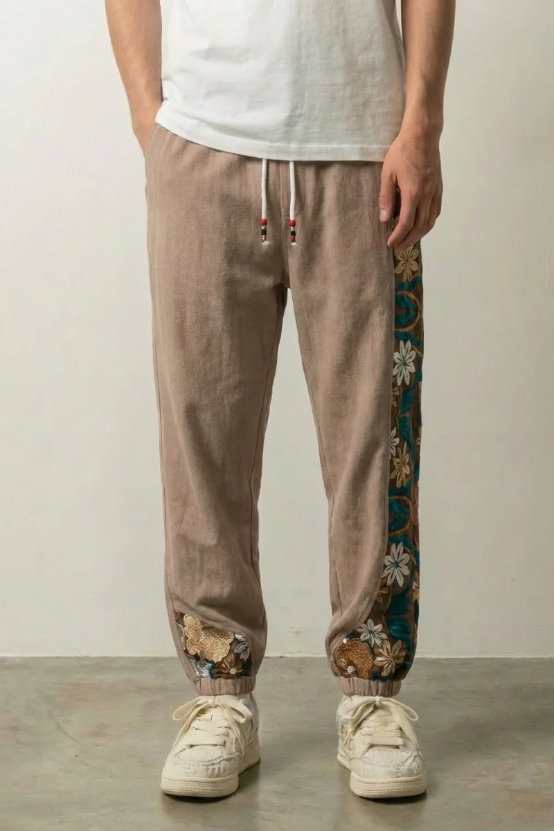 Japanese Floral Pants 'Sakura' - Image 3