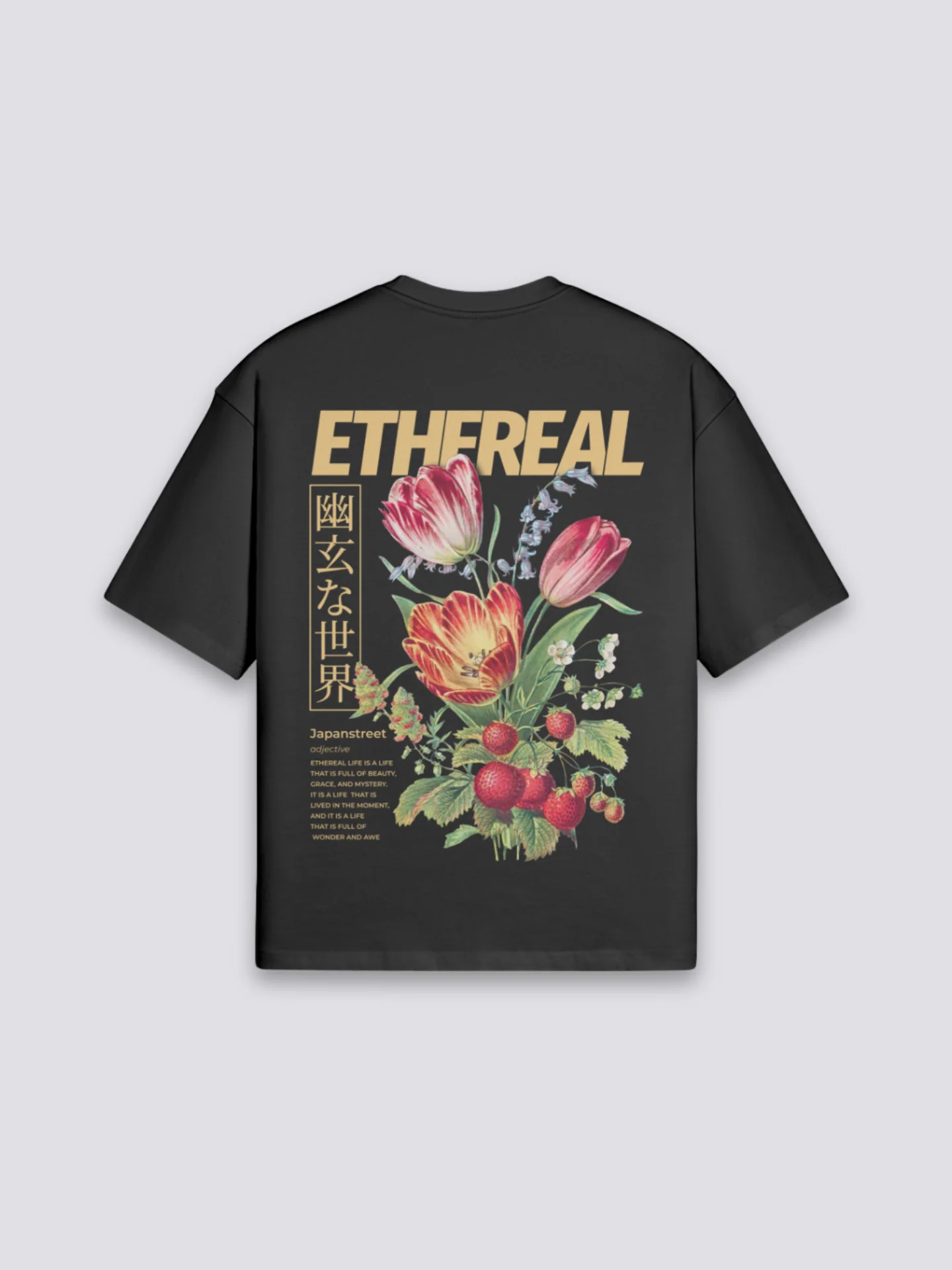 Japanese Flower T-Shirt - フラワーズ - Image 2