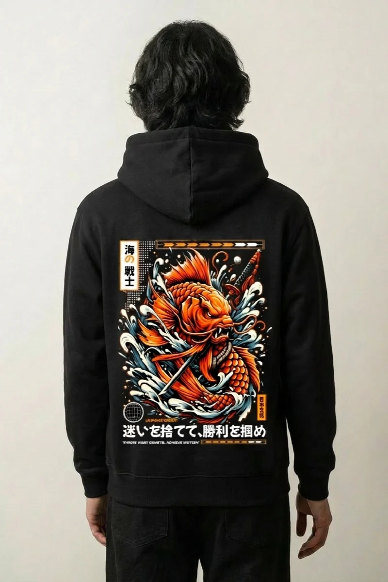 Japanese Graphic Hoodie - ランチュウ