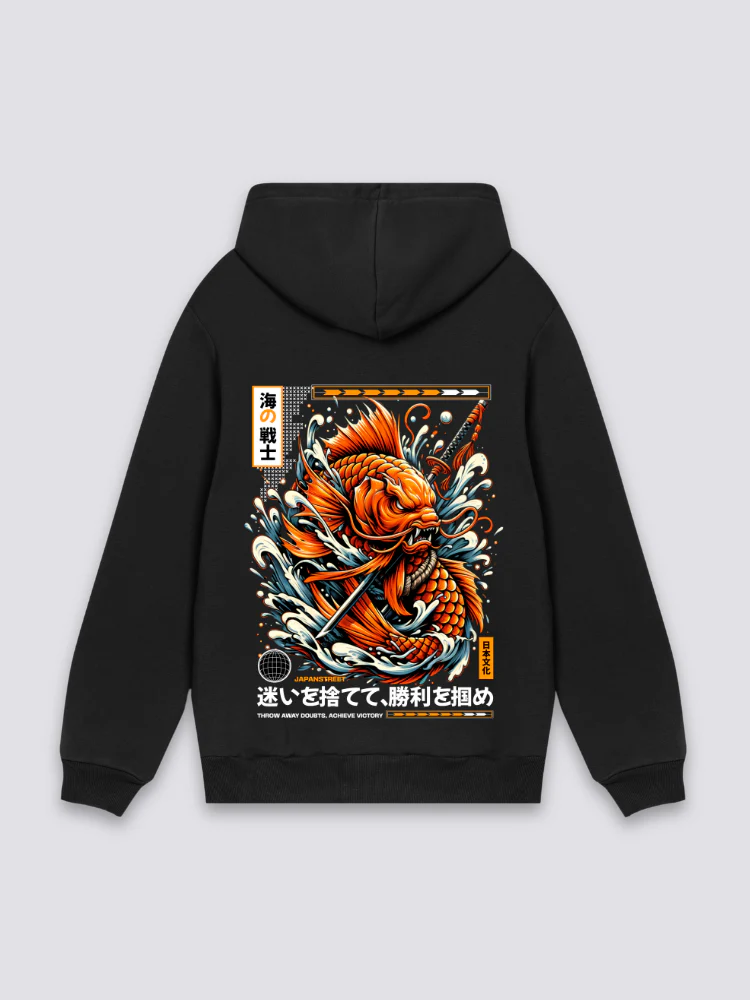 Japanese Graphic Hoodie - ランチュウ - Image 3