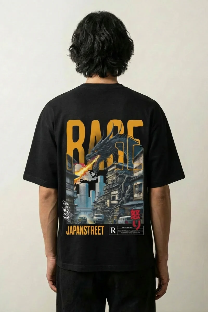 Japanese Men T-Shirt - アタック
