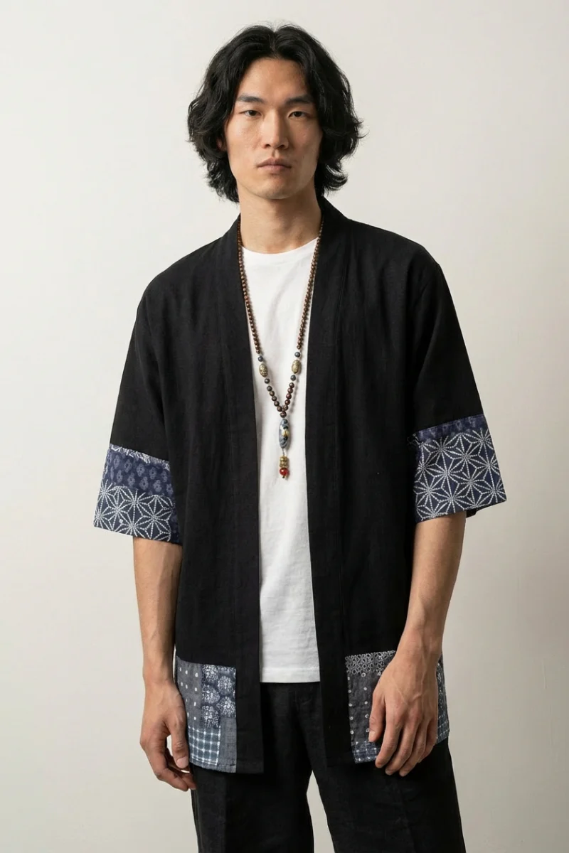 Japanese Mens Kimono Jacket 'Mitsuo'