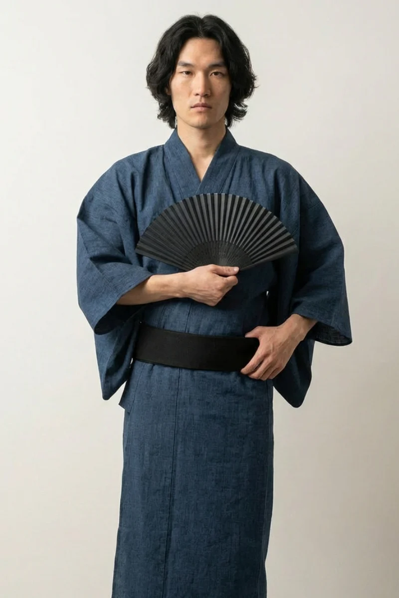 Japanese Men's Yukata 'Kurayoshi'