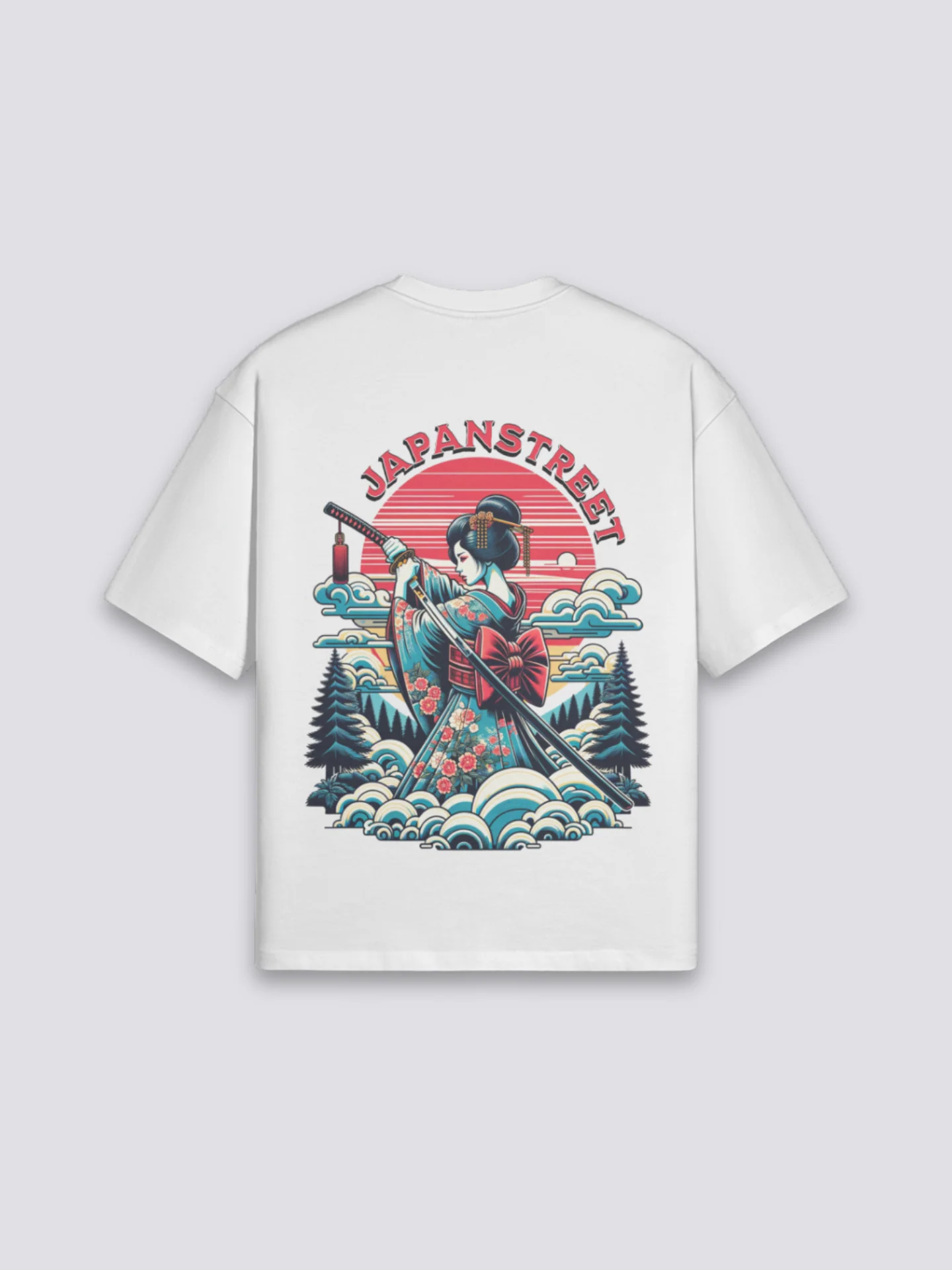 Japanese Print T-Shirt - げいしゃ - Image 2