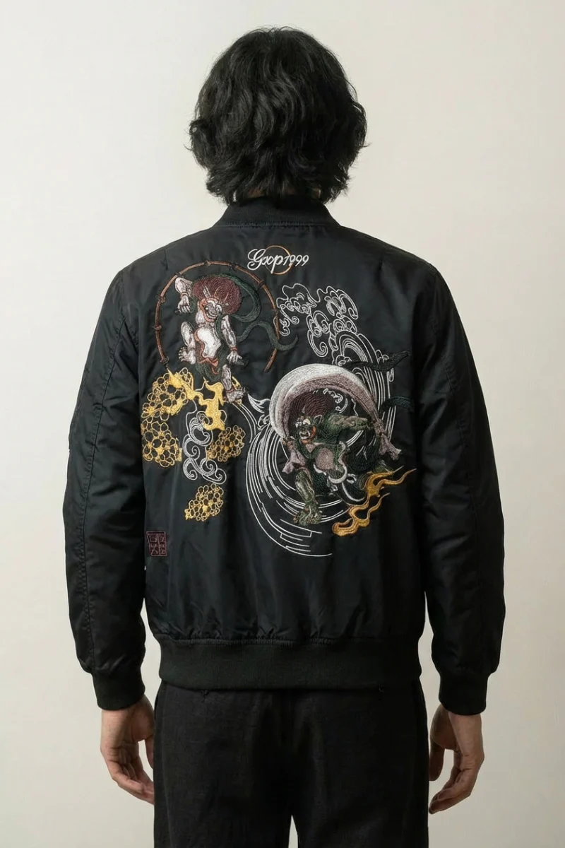Japanese Streetwear Bomber Jacket 'Yokai'