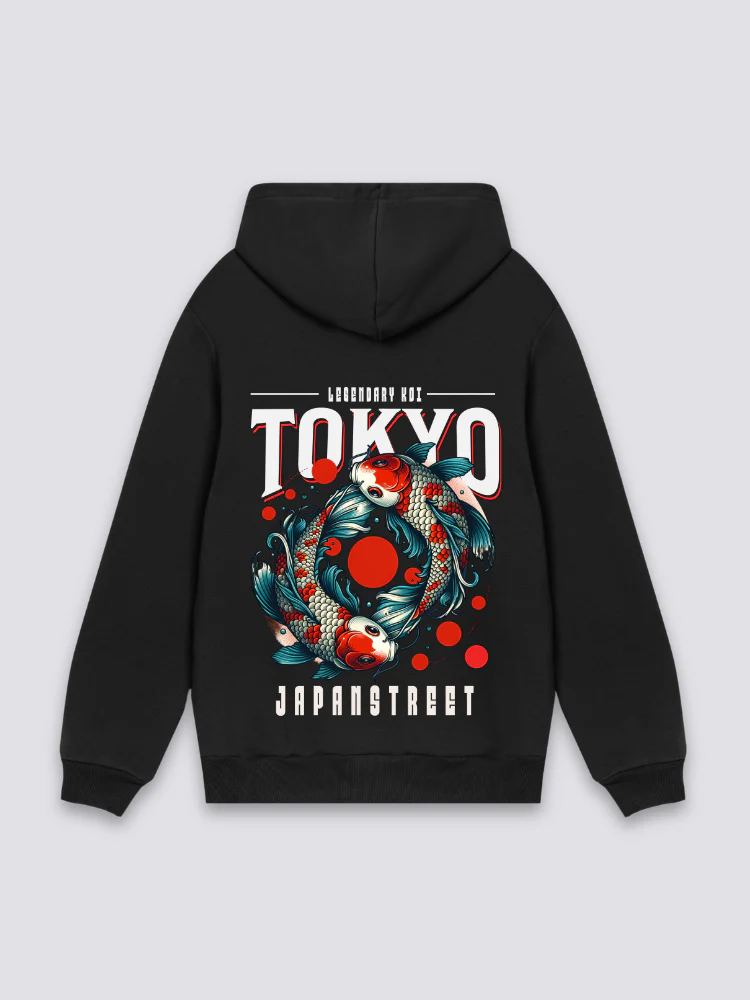 Koi Carp Hoodie - フィッシュ - Image 3