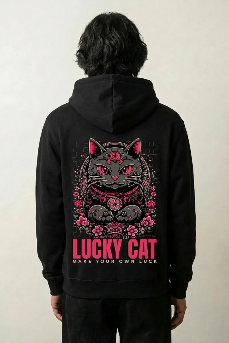 Maneki Neko Hoodie - 招き猫