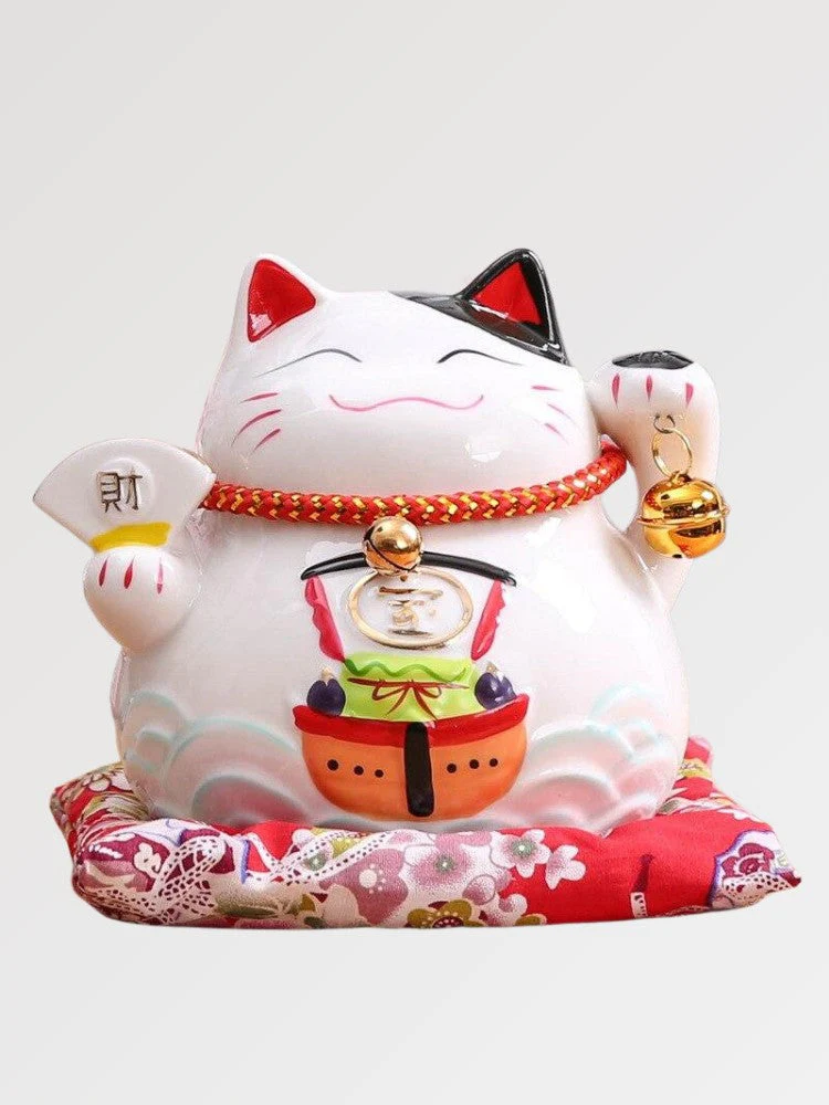 Maneki Neko Piggy Bank 'Kanji Torii'