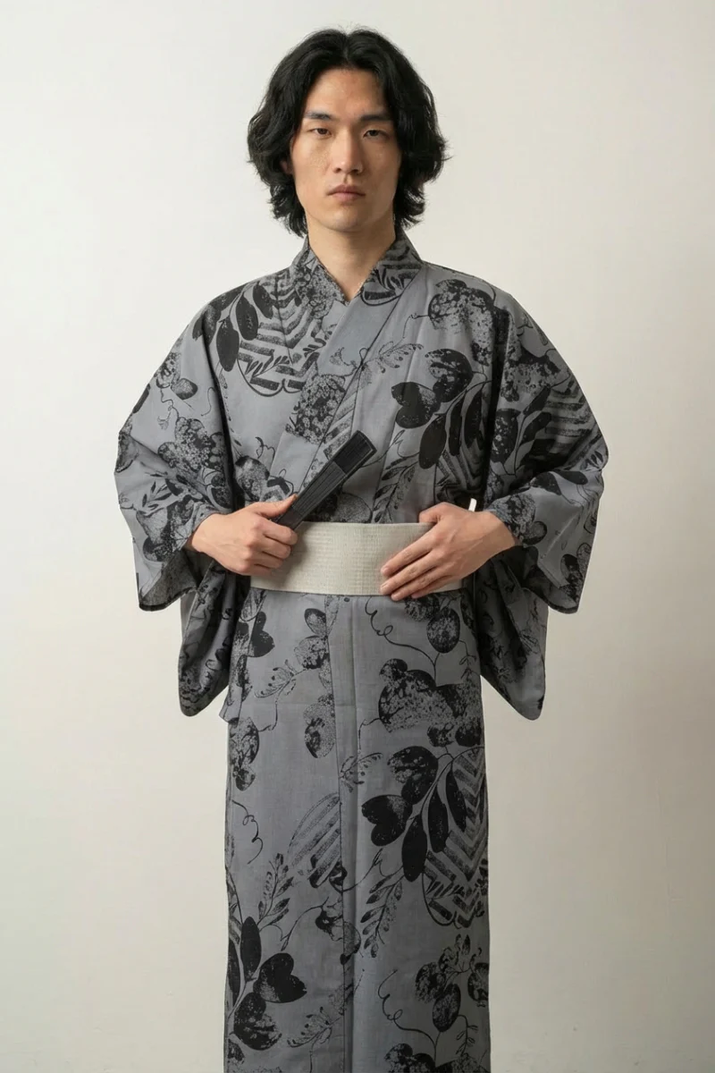 Men's Yukata 'Kurohana'