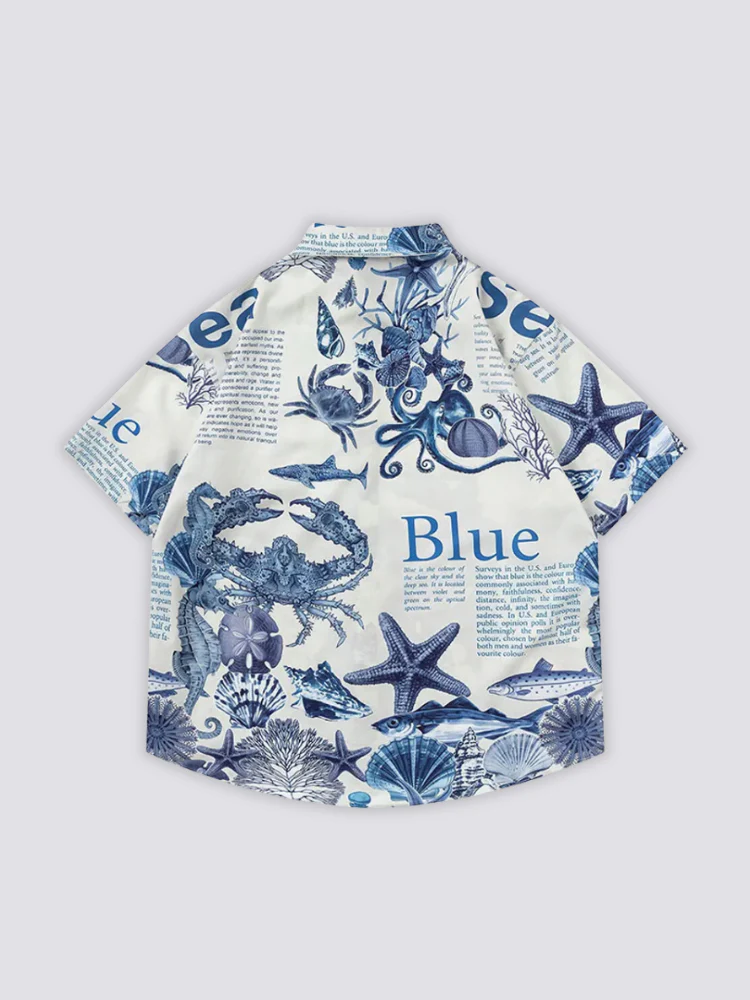 Nautical Print Shirt - 船員 - Image 2
