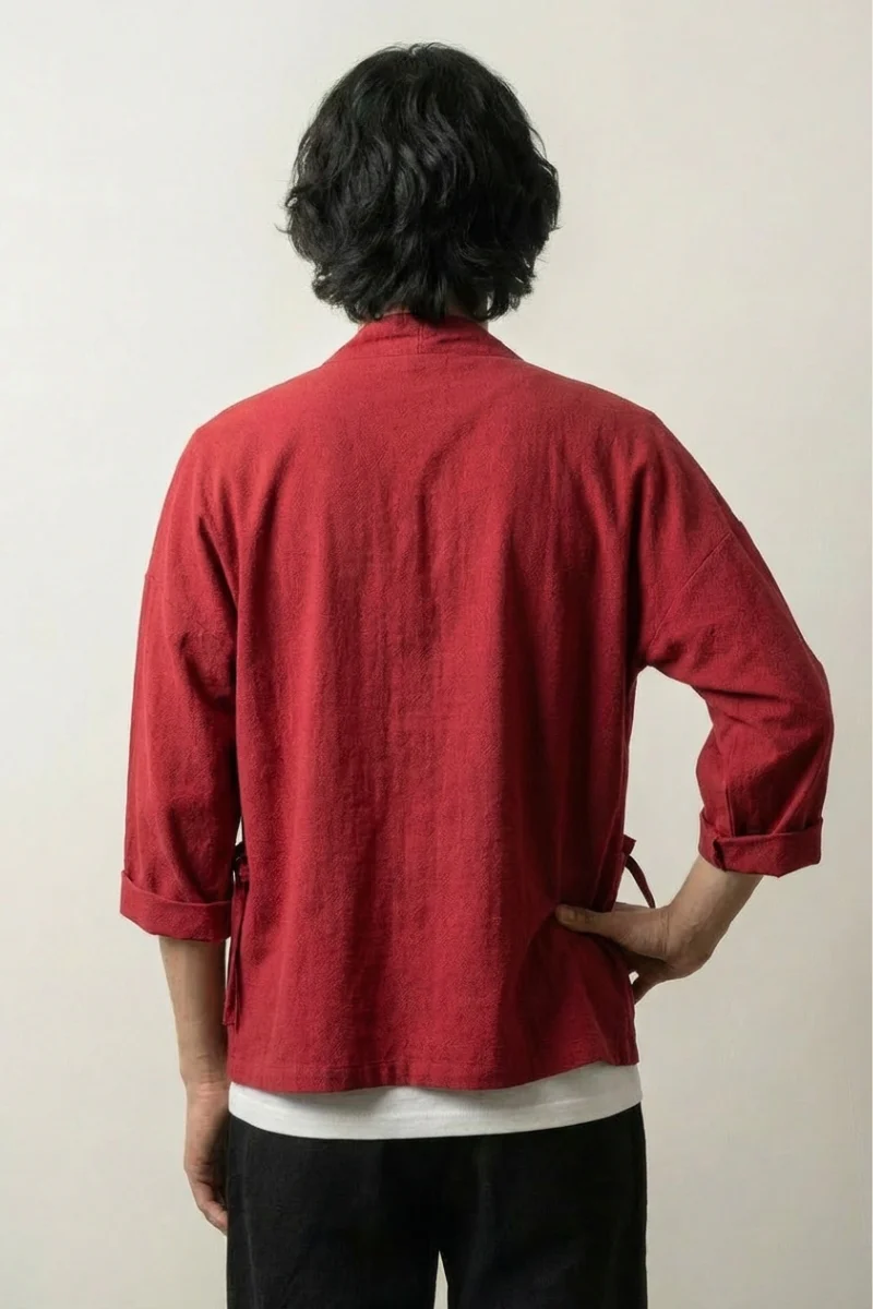 Red Kimono Jacket 'Yuudai' - Image 2