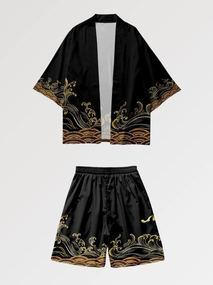 Kimono Set 'Gold Wave' - Image 2