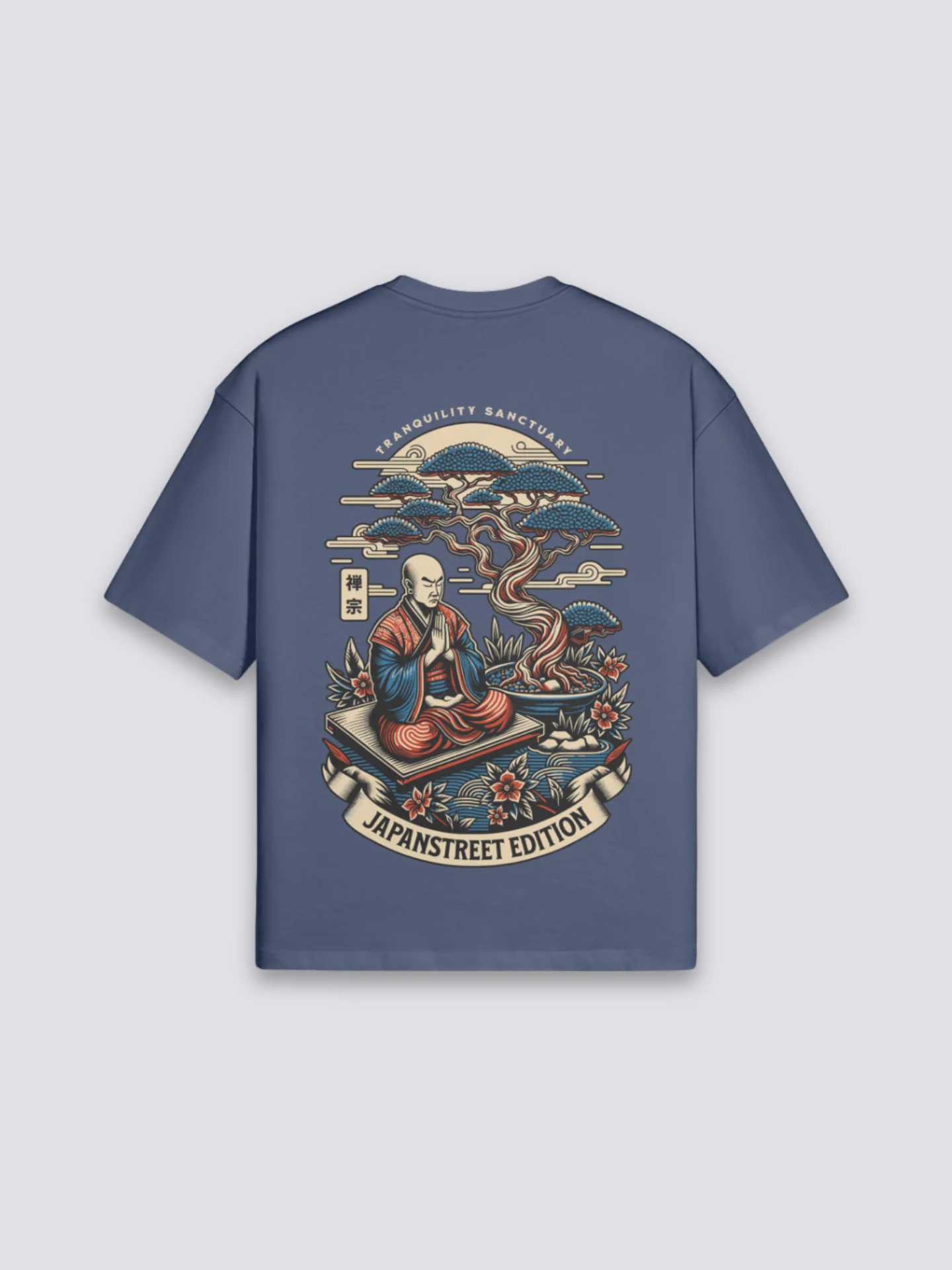 T-Shirt with Japanese Print - プリント - Image 4
