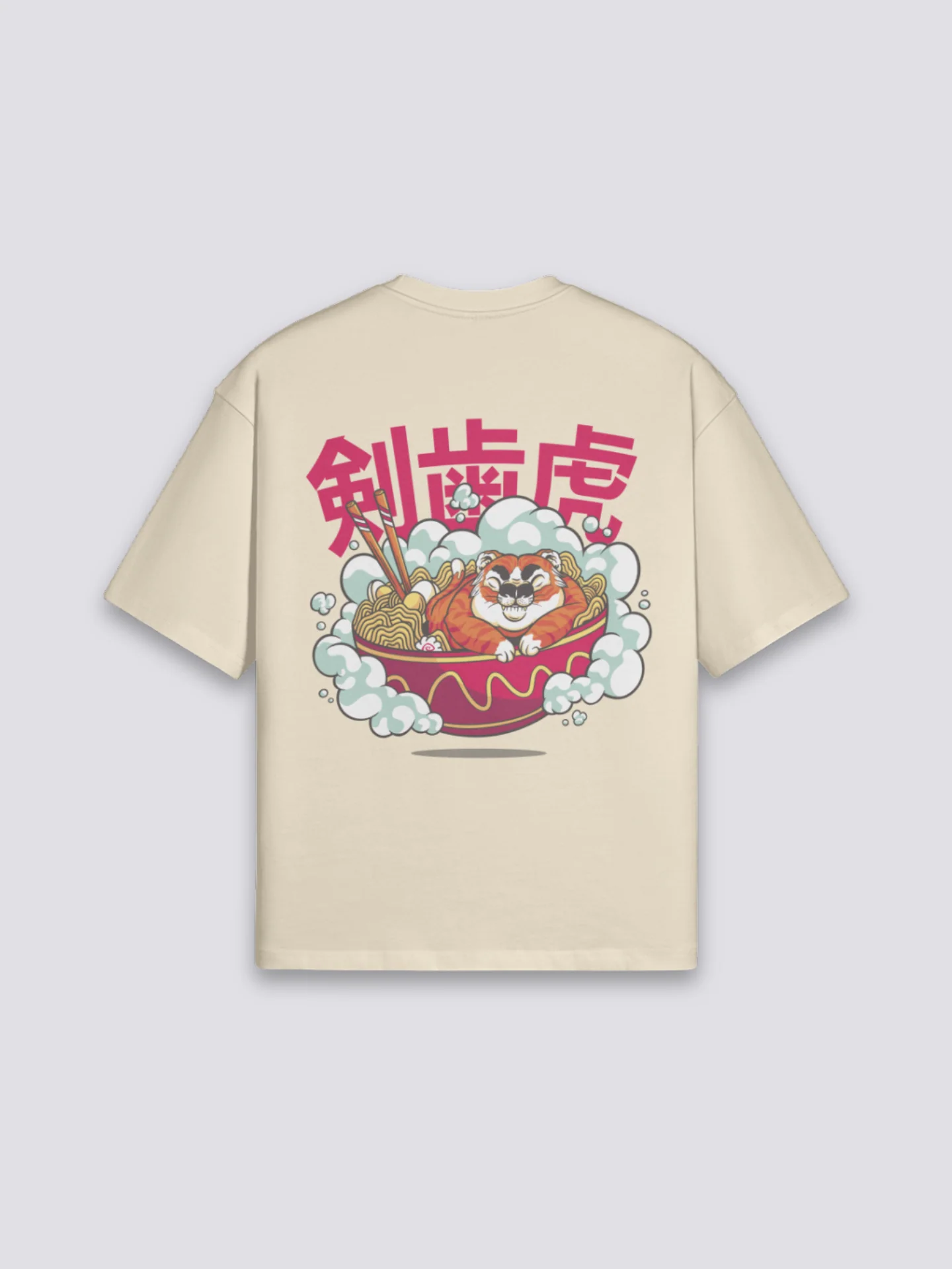T-Shirt with Japanese Writing - らーめん - Image 3