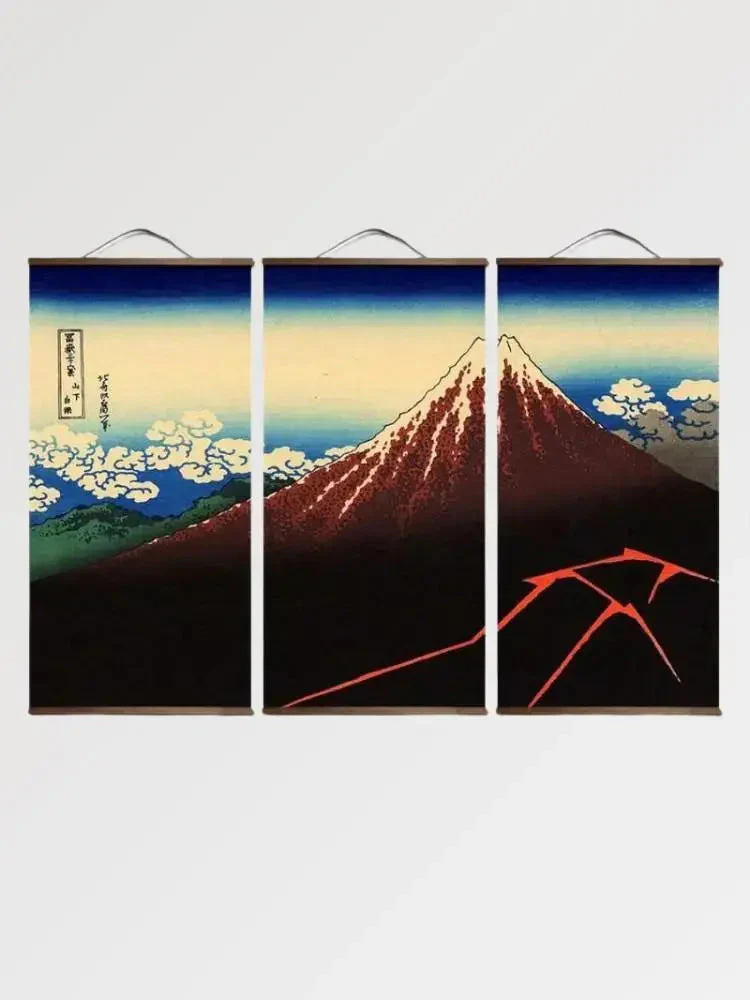 Antique Japanese painting 'Fuji Hakuro' - Image 3