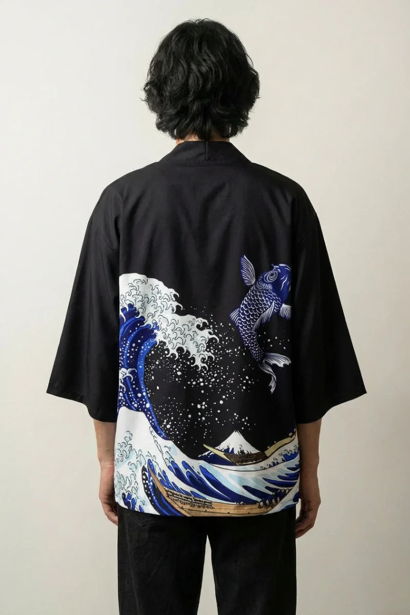 The Great Wave off Kanagawa Kimono - Image 4