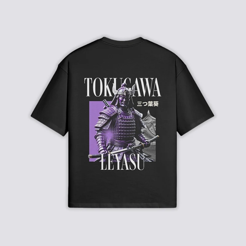 Tokugawa Ieyasu T-Shirt - 三つ葉葵 - Image 2