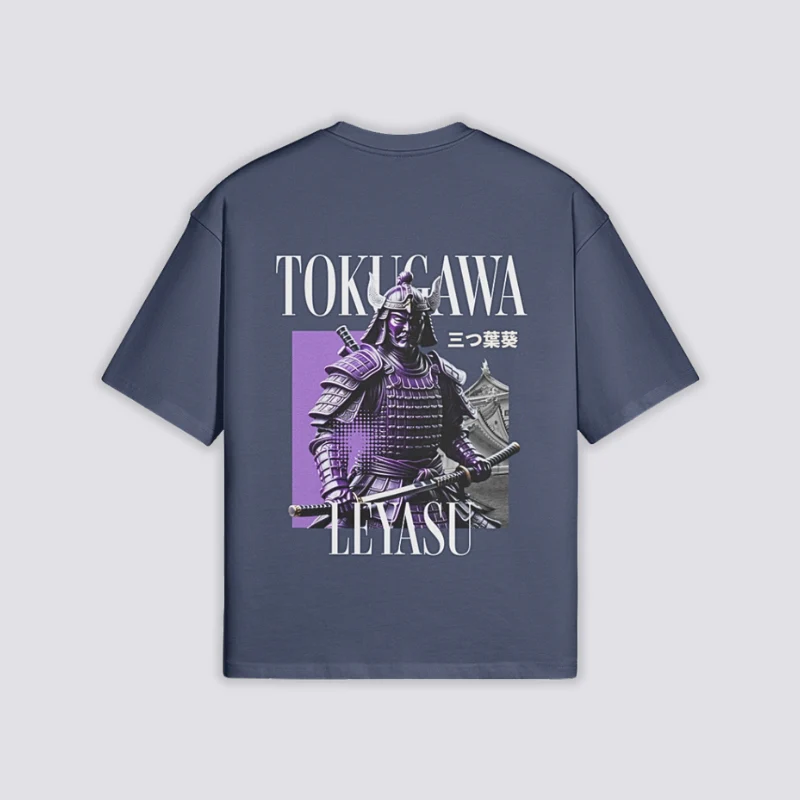 Tokugawa Ieyasu T-Shirt - 三つ葉葵 - Image 3